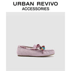 Urban Revivo Genuine Leather Vertex Pendant Loafers