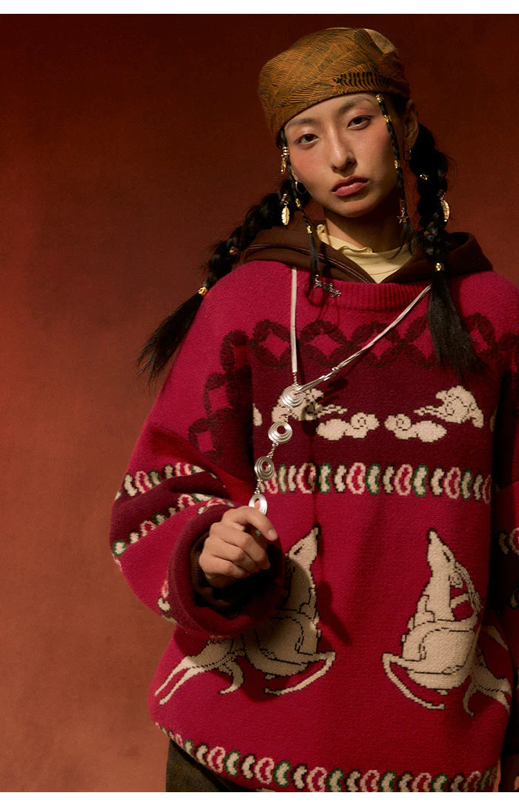 BJHG Inner Round Neck Loosesweater