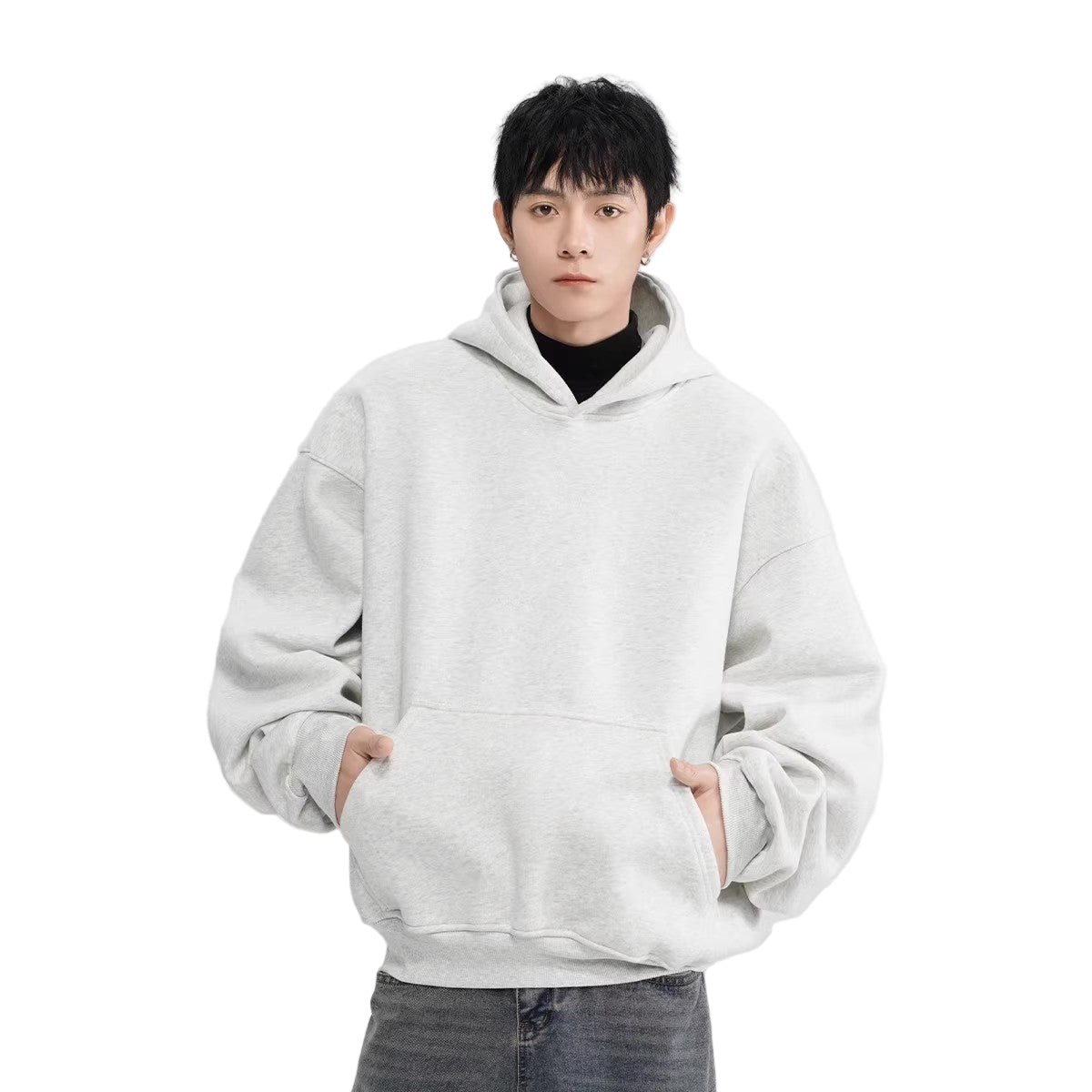 qotriock Heavyweight Boxy Hooded Sweatshirt