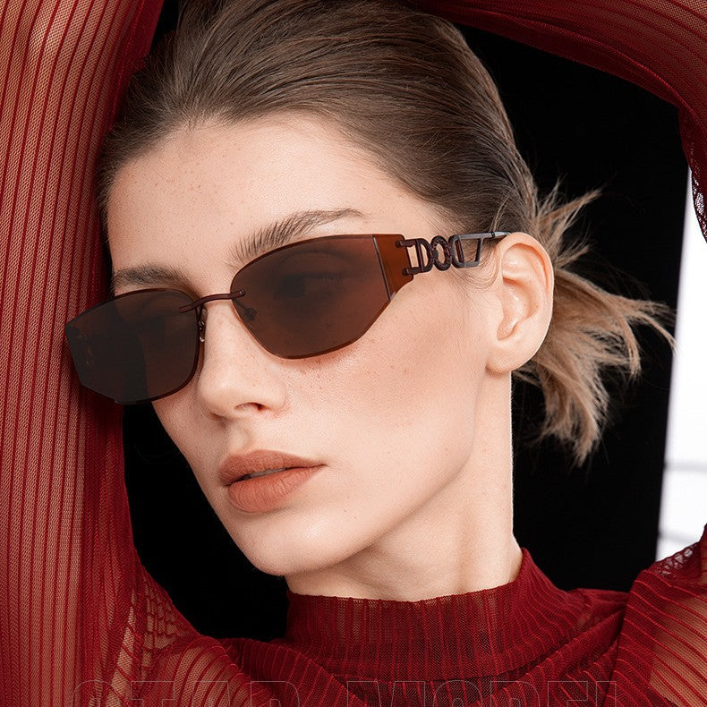 Sorykoo® Frameless Cat-Eye Nylon Sunglasses