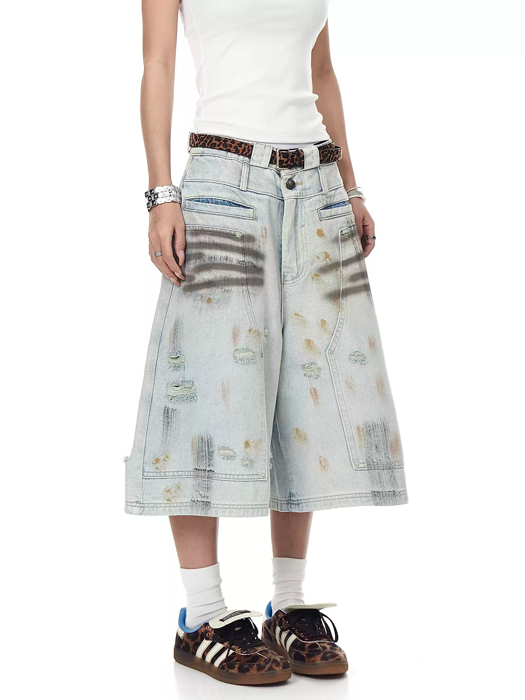 MADWITCH denim shorts