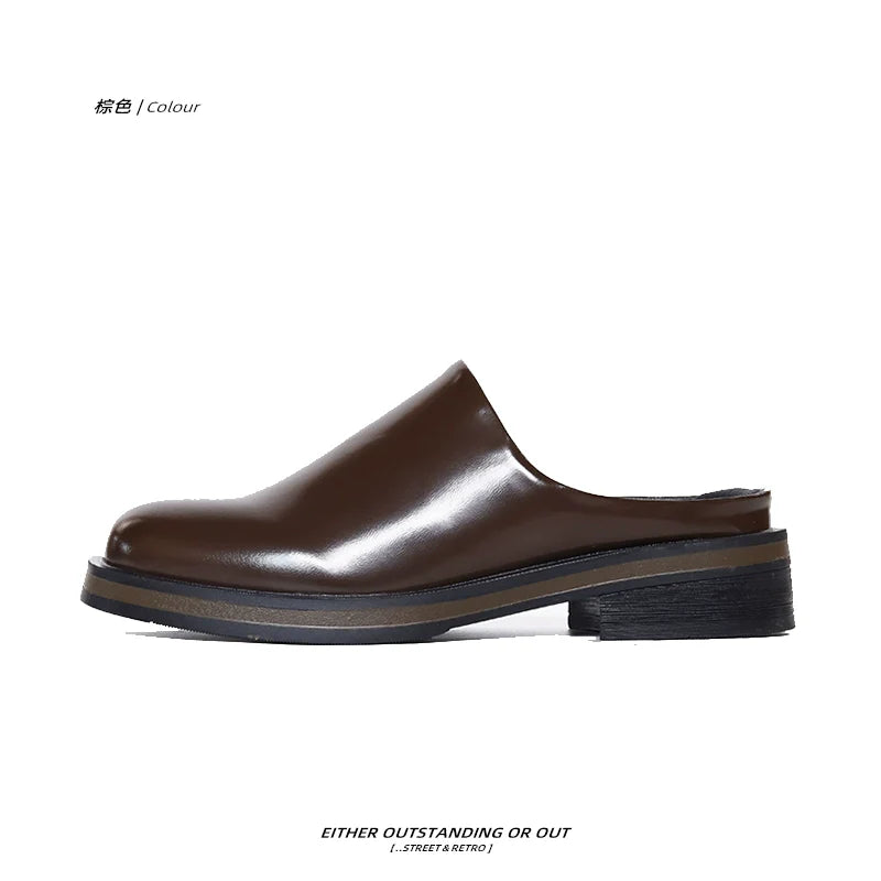 SHENLV STUDIO Leather Clogs