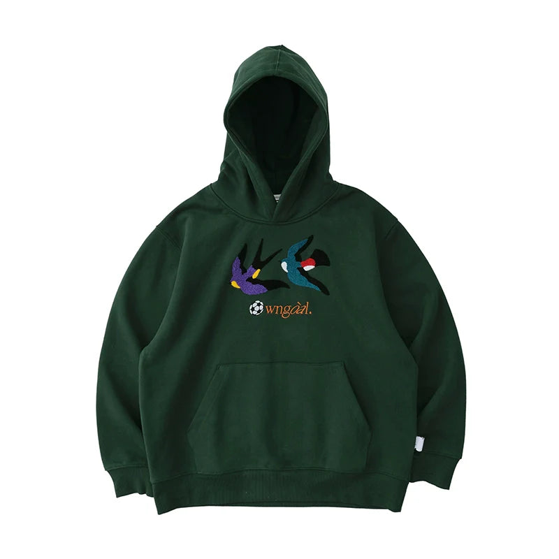 Battles Oolong Ball Double Bird Towel Embroidered Hoodie