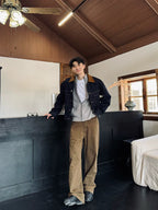 ZOZOFOREST Spliced Collar Premium Denim Jacket