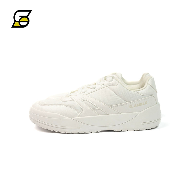 SLAMBLE Retro Casual White Sports Shoes