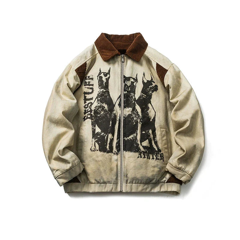 KKYES Vintage Doberman Jacket