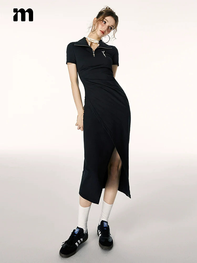 Imone Pumped Lapel Temperament Dress