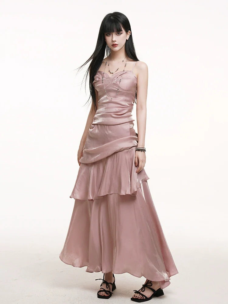 LADYGHOST Casual Suspender Dress