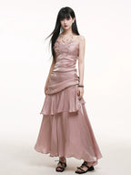 LADYGHOST Casual Suspender Dress