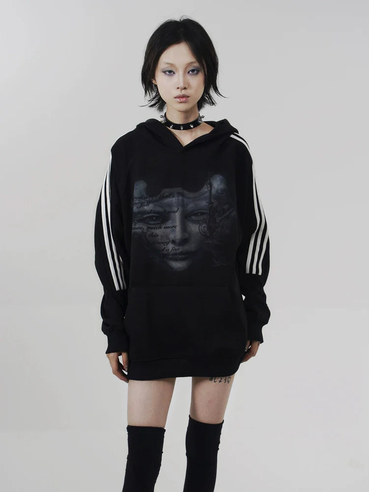 WEBBAR Emo Dark Wind Hooded Sweater