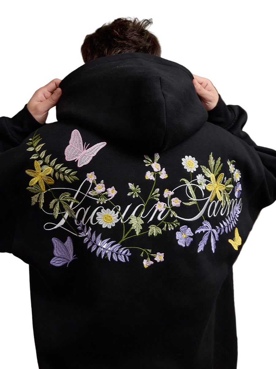 harshandcruel floral hoodie