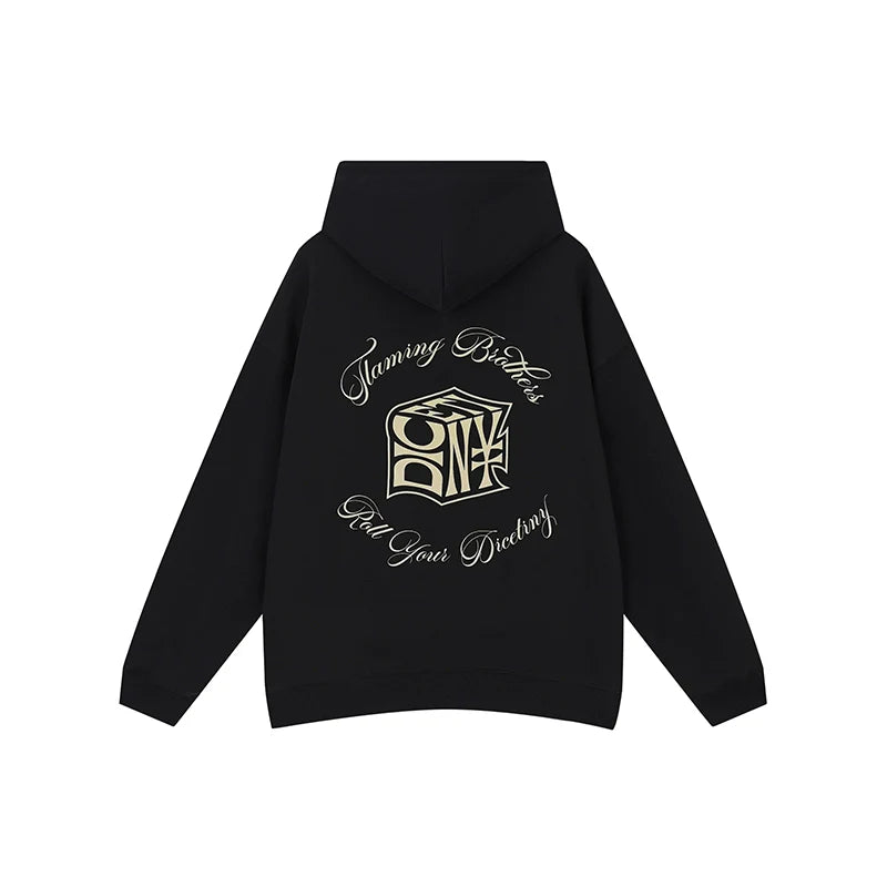 DICETINY "Dice of Destiny" Foam Alphabet Print Hooded Sweater