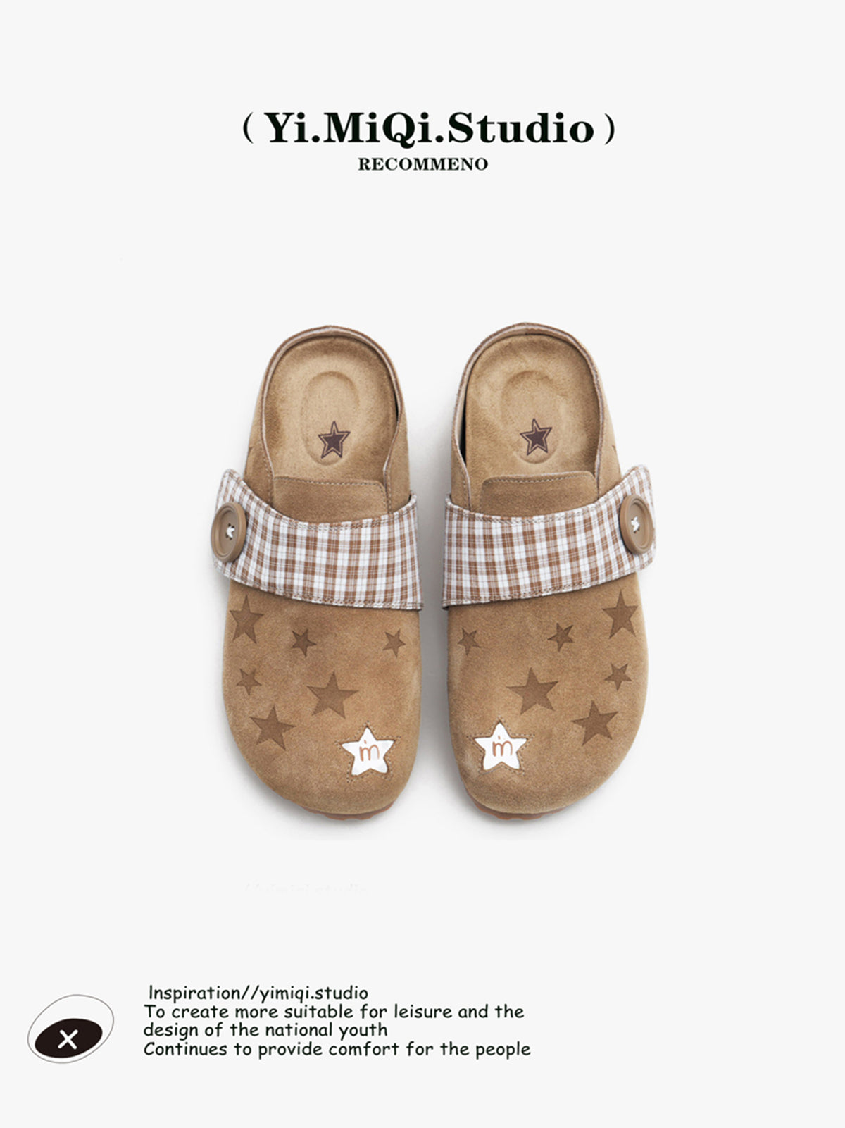 Cat & Sofa Star women's slip-on Birkenstock shoes