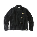 CoosRetro Autumn Faux Suede Airplane Button Jacket