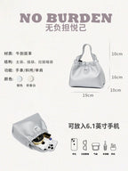 Neeley Summer Leather Cloud Crossbody Bag