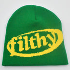 Filthy Woolen Knitted Beanie Hat