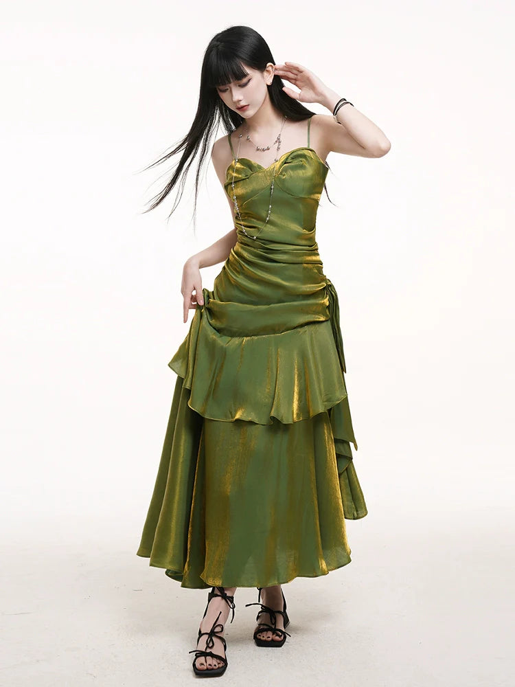 LADYGHOST Casual Suspender Dress