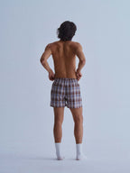 LIBERAFIT Knitted Plaid Cotton Boxer Shorts