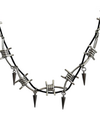 Winding Thorn Rivet Punk Clavicle Necklace