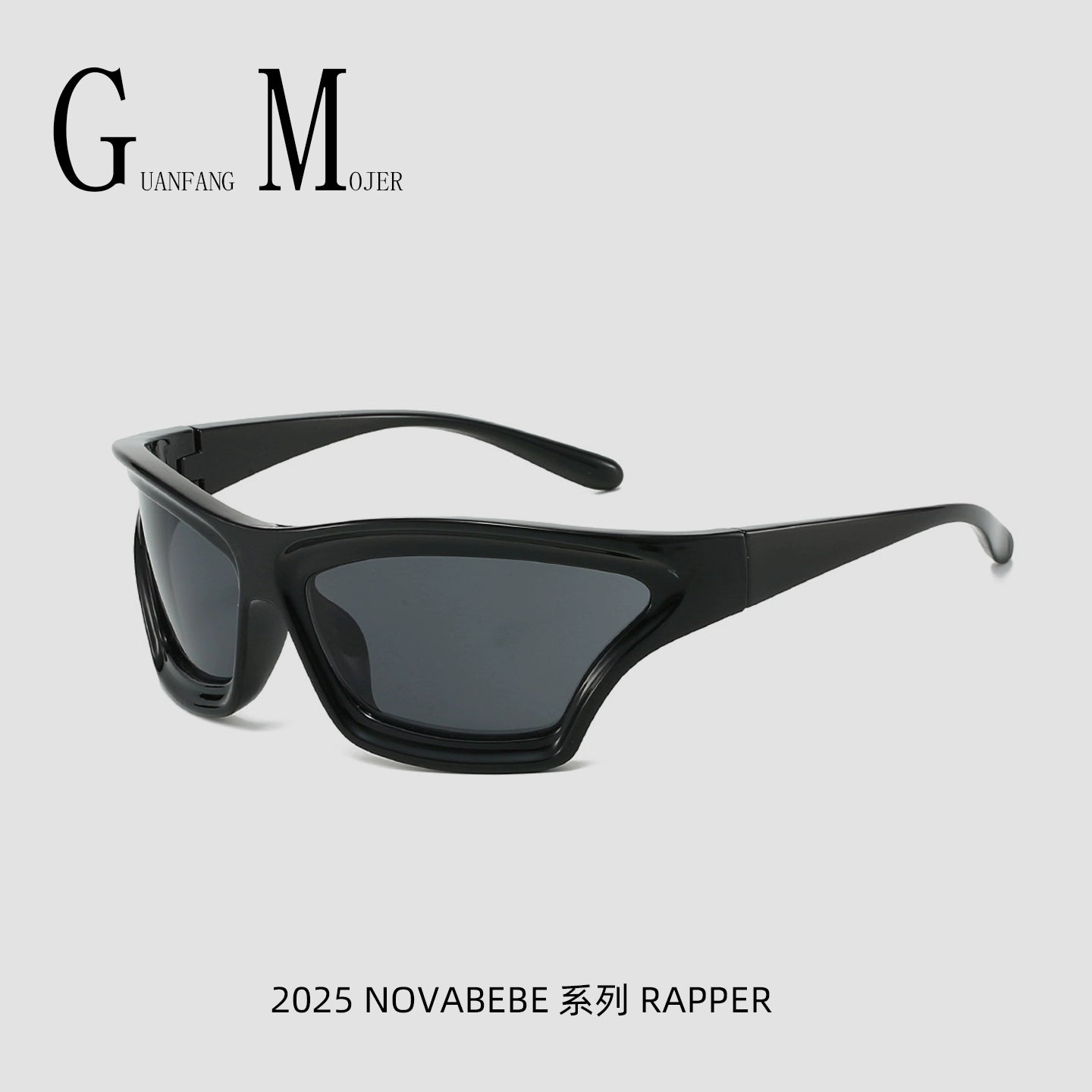 European Futuristic Large-Frame Sports Sunglasses Anti-UV Small Face Style