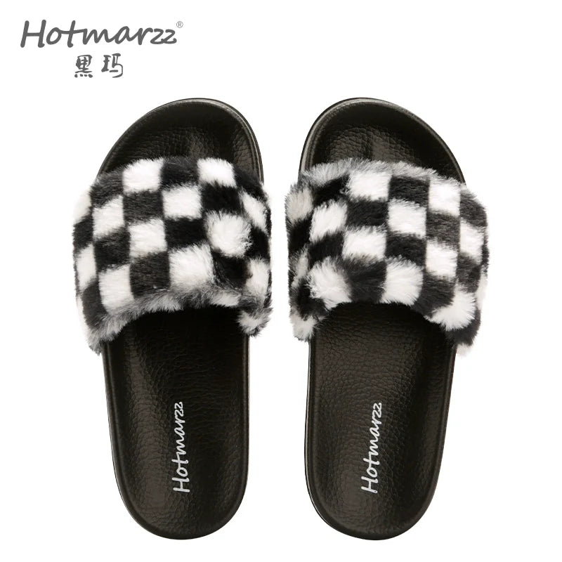 Hotmarzz Thick-soled Premium Slippers Fluffy Shoes