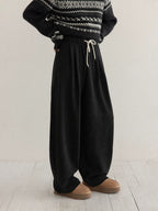 cantonstory Solid Color Drape Sweatpants