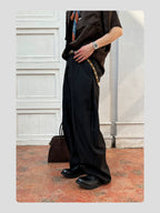 HANQIAORJI Cowhide Yuppie Heightening Loafers