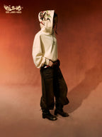 BJHG Retro Distressed Print Oversized Sweatshirt