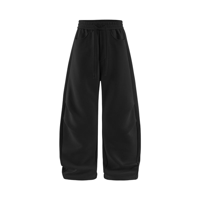 Inflation Double Pleated Scimitar Fleece Slacks