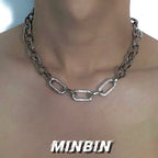 Cuban Diamond Splicing Clavicle Necklace