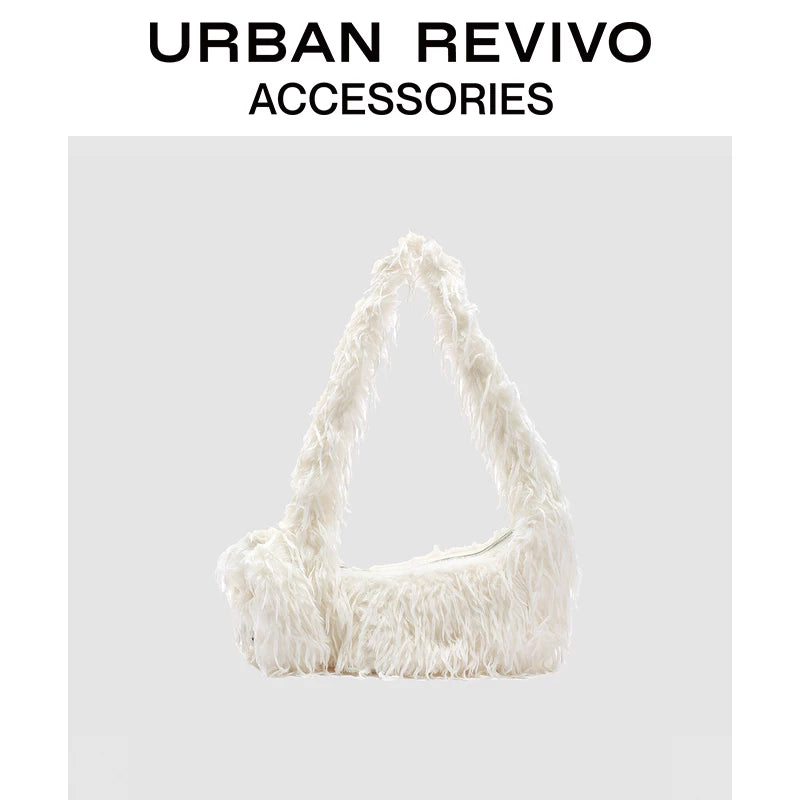 Urban Revivo Fun Plush Dog Crossbody Bag