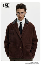 11KN Real Cowhide Lapel Jacket