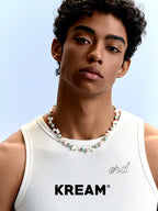 KREAM Amazonite Pearl Clavicle Necklace