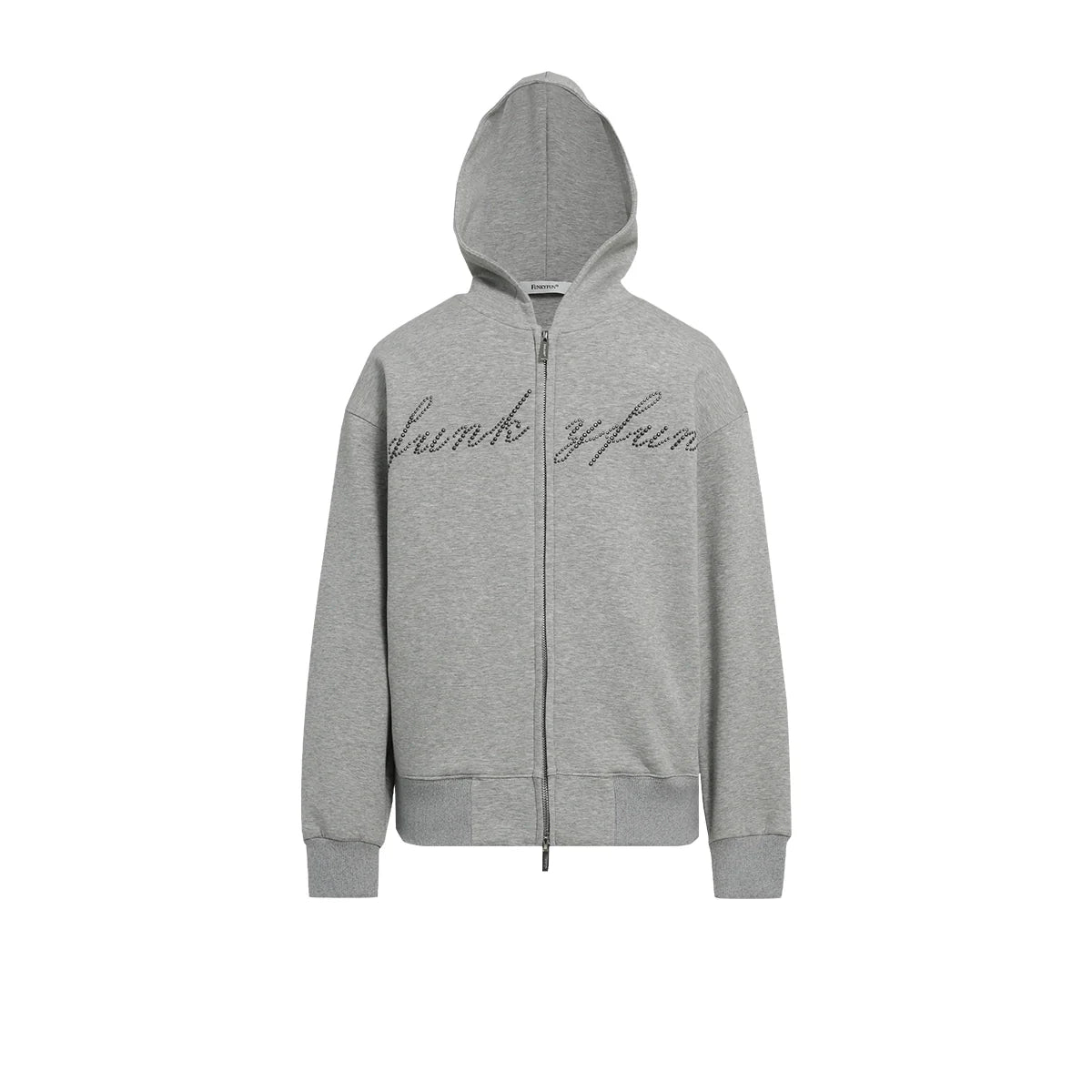 FUNKYFUN 2024AW LOGO Hot Diamond Cardigan Hooded Space Cotton Sweater Jacket