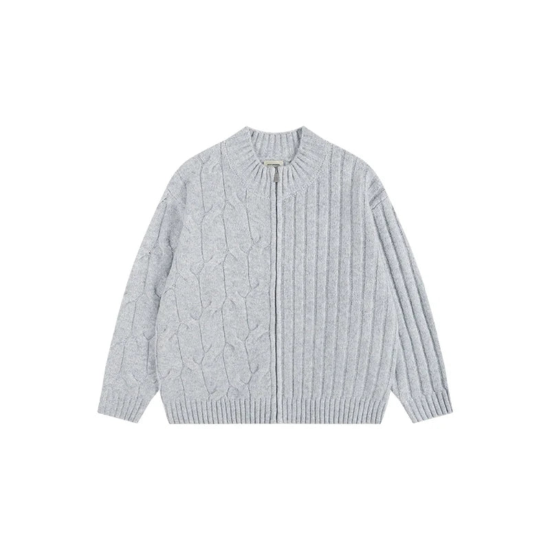 ATRY Stitched Embroidered Cardigan Sweater