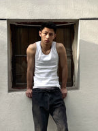 GTAL Threaded Bottom Shirt Sleeveless Tee