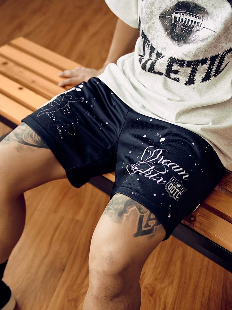 OOTC Rainy Night High Waist Casual Sports Shorts