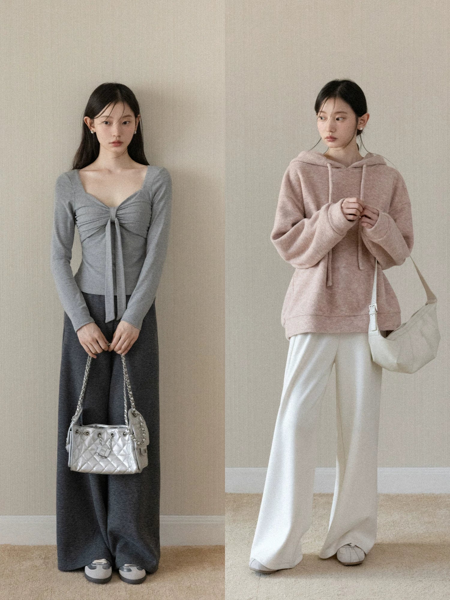 cantonstory Lazy Commuting Wide Leg Pants