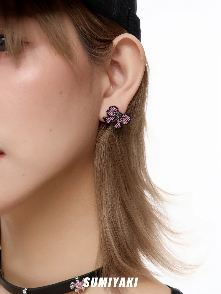 SUMIYAKI Bow Y2K Millennium Spice Girls Style Earrings