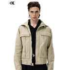 11KN Vintage Big Pocket Loose Lapel Jacket