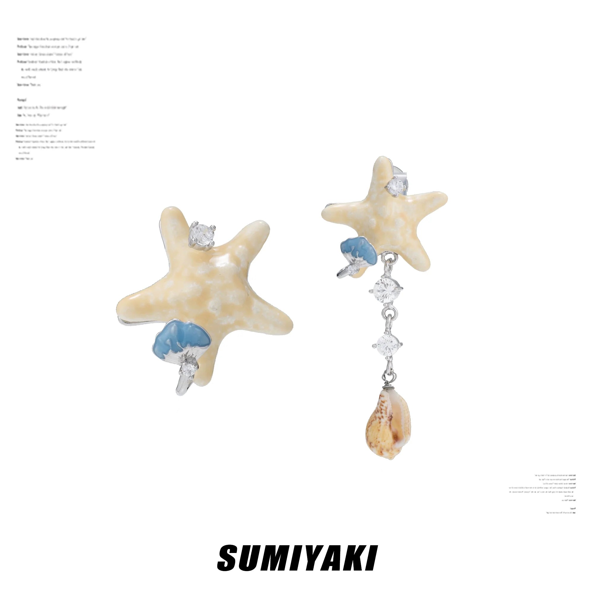 SUMIYAKI Fringed Shell Beaded Earrings