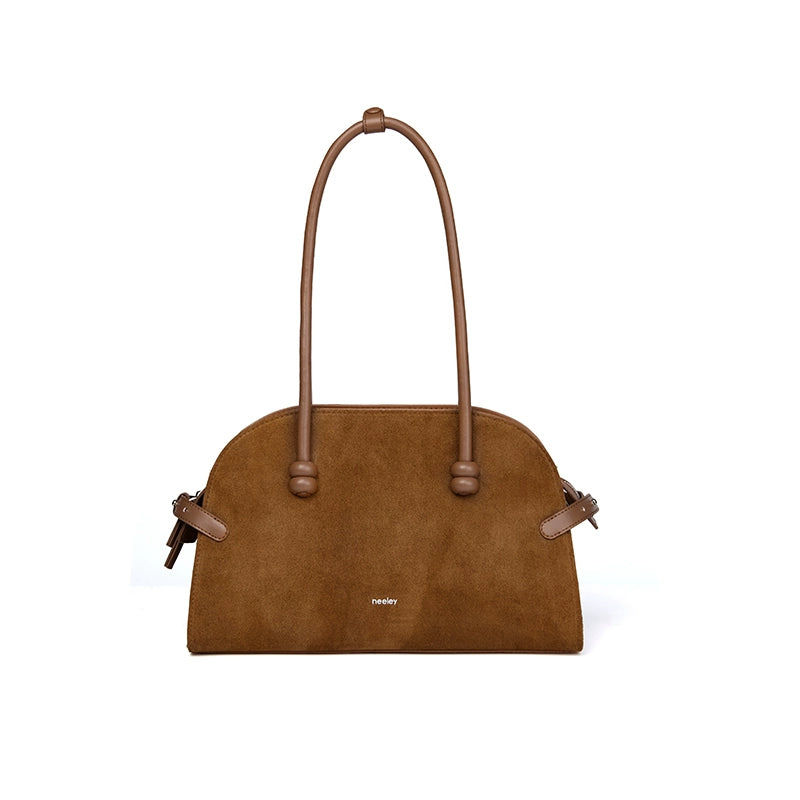 Neeley Suede Leather Boston Commuter Bag