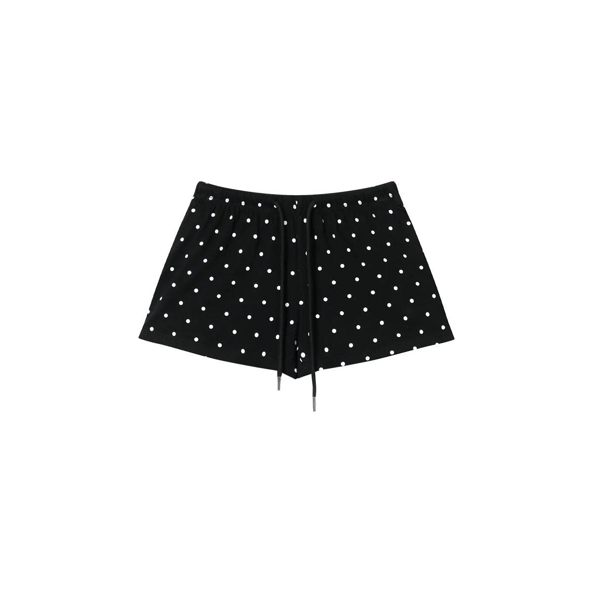 FUNKYFUN Full-printed Polka-dot Elastic Waist Three-point Casual Shorts