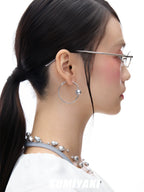 SUMIYAKI Pearl Babes Wind Big Circle Earrings