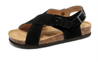 CENTREKALEM Genuine Leather Retro Roman Sandals