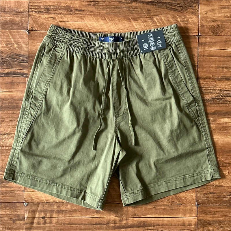 Japanese Washed Cotton Quarter Shorts