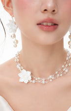 ParanoidP Flower Pearl Light Luxury High Sense Stacking Necklace