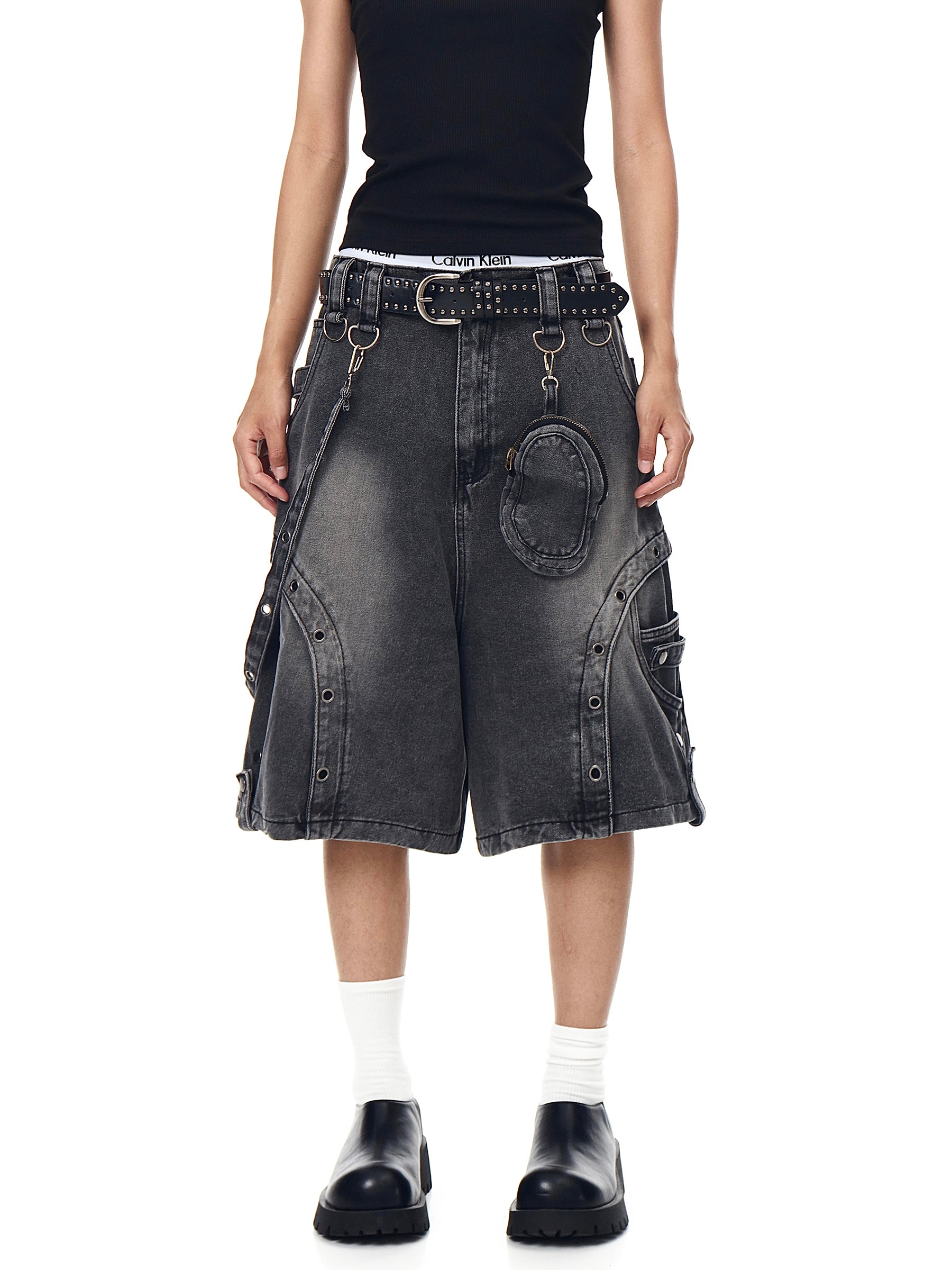 MADWITCH denim shorts