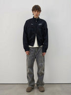 ATHIRI Motorcycle Harrington G9 Shoulder Pad Functional Embroidered Jacket