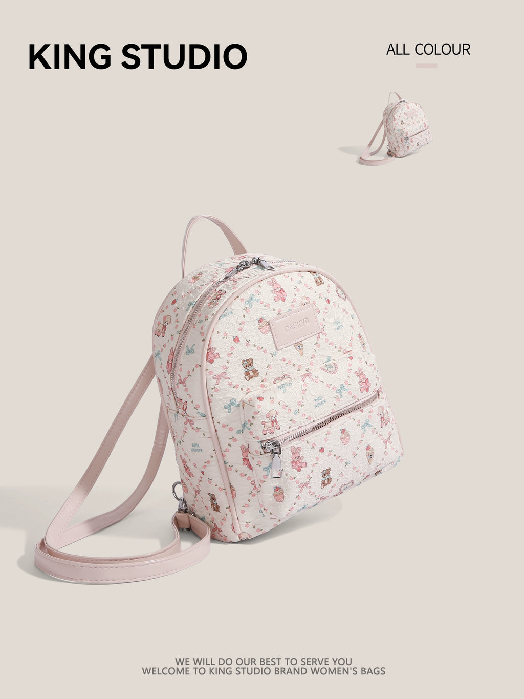 DrinKing Sweet Style Large Student Backpack